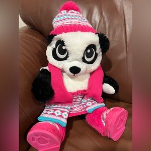 Build-a-Bear Panda with Winter Outfit
